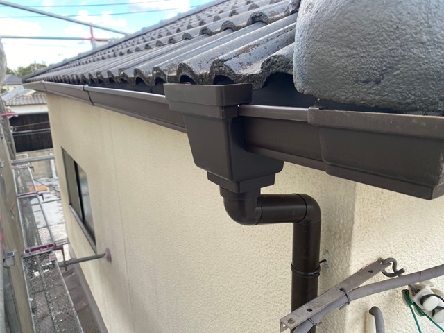 20250214　加古川市K様　雹　雨樋施工写真